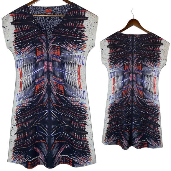 Animapop Neoprene Reversible Art Print Dress, Size Medium - Picture 3 of 4